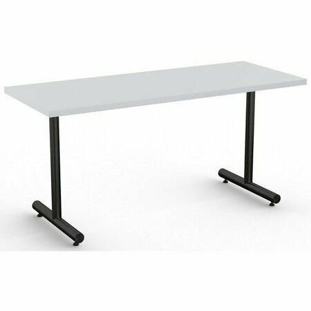 SPECIAL-T Table, Black Base, 24inWx60inLx29inH, Light Gray SCTKING2460BLG